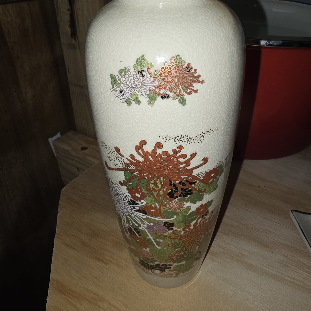 Artistic Floral Ceramic Vase